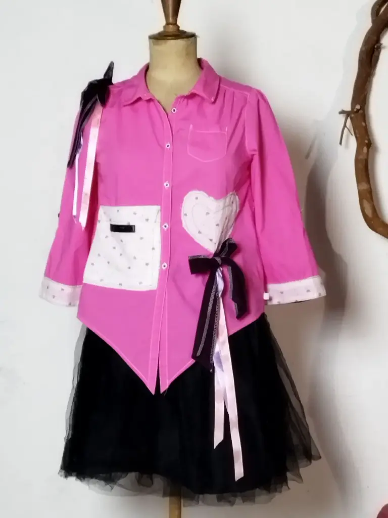 Chemise custom kawaii lolita pièce unique